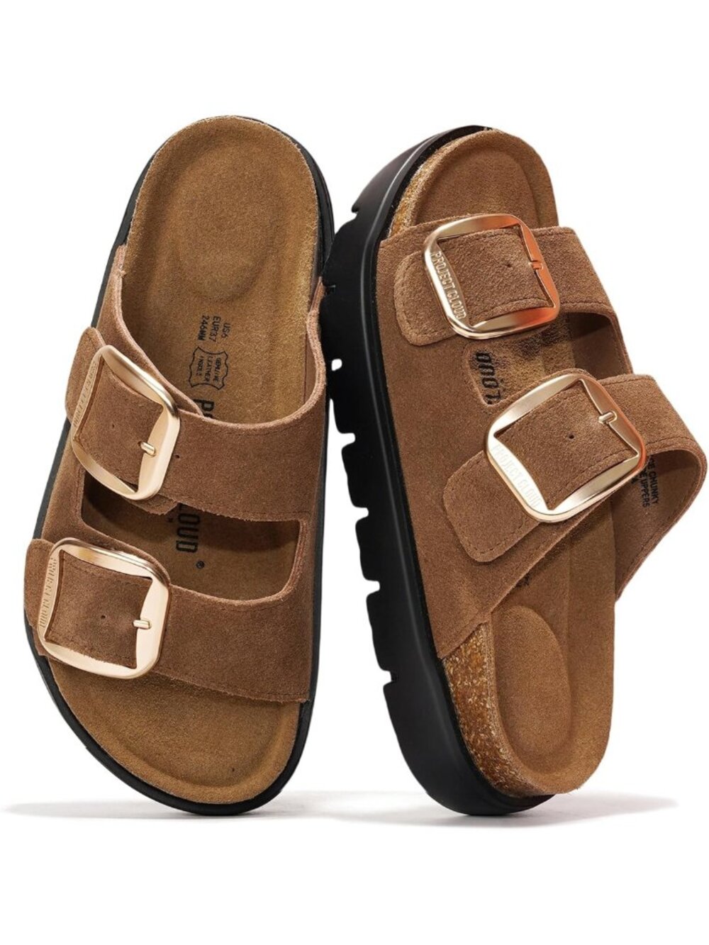 Stylish 100% Genuine Leather Wedge Platform Sandals for Women - Summer Essential